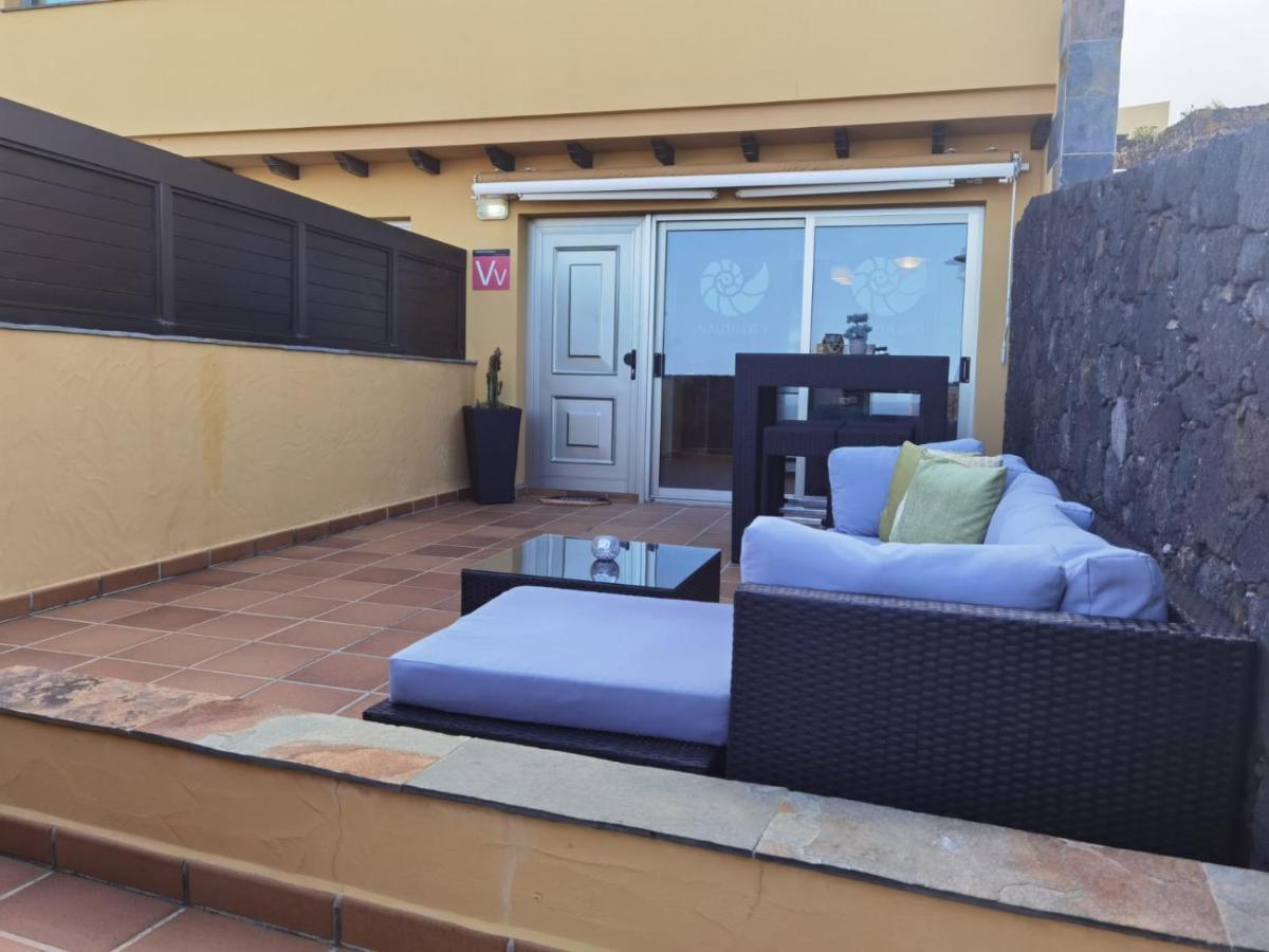 Ferienwohnung Nautilus I: Casa Con Terraza Y Vistas Al Mar La Caleta  Exterior foto